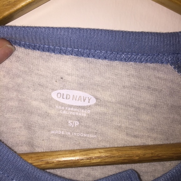 Old Navy Blue and Gray T-Shirt Size Small - Picture 4 of 4